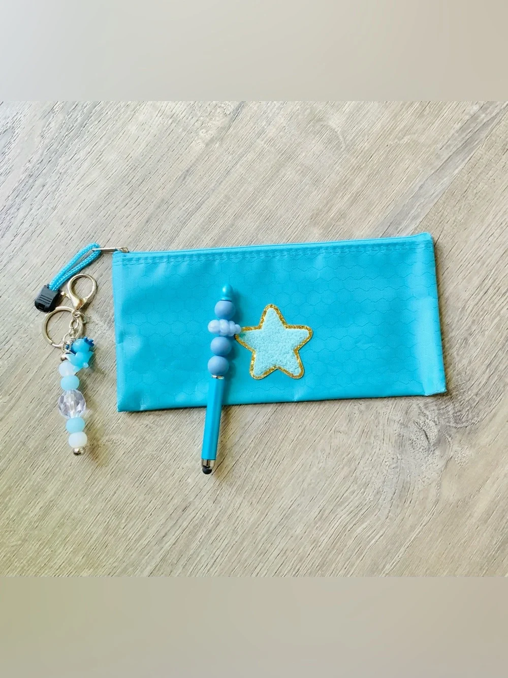 NEW📚 Hand Crafted Beaded Stylus Pen & Bag Charm w/ Pouch
